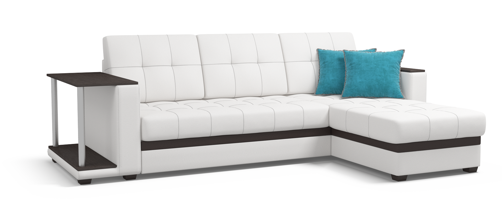 Много мебели угловой диван цены. Диван Атланта 140х200. Белый угловой диван много мебели. Угловой диван на прозрачном фоне. Угловой диван со столиком.