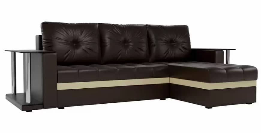 Угловой диван с экокожи